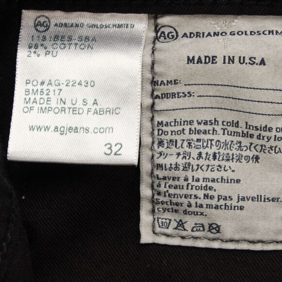 Adriano Goldschmied Jeans Mens 32 Matchbox Slim Straight Dark Wash Actual 35x31 - Picture 8 of 10